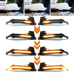 2PCS Dynamic Turn Signal LED Side Mirror Indicator Blinker Repeater Light For Audi A3 8P A4 A5 B8 Q3 A6 C6 S6 B8.5 S5 RS5 RS4