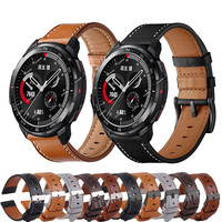 For Honor Watch GS Pro Smart Watch Strap 22mm Leather Sport Watchband For Honor Watch 5/4/Magic 2 46mm/GS 3/Huawei GT 2 Bracelet