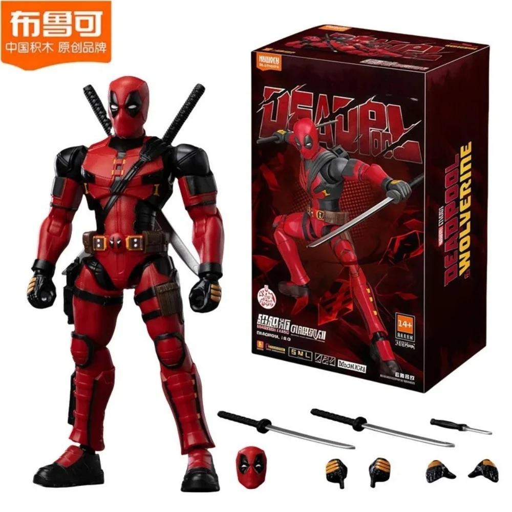 

Блоки Deadpool & Wolverine, строительные блоки, X-Men, Уэйд Уинстон Уилсон, фигурки героев, модель для сращивания, коллекционные игрушки