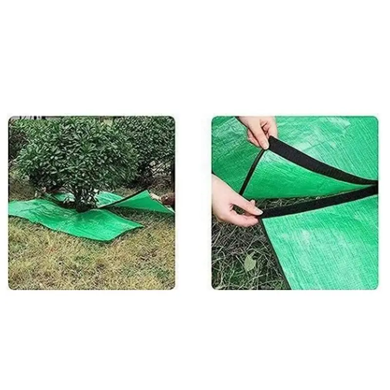 A36T-Garden Tree Pruning Waterproof Tarp With 12 Inch Hole For Tree And Hedge Trimming Accessories
