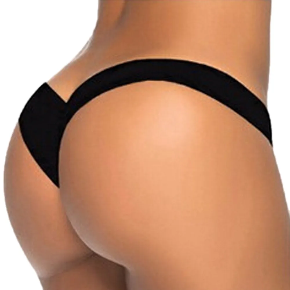 G String Women Panties Sexy Briefs Thong Low Waist T-Back Bikini Underwear Seamless Female Solid Black Bikini Panties S-Xl