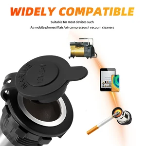 12 V/24 V Auto leichter Stromauslass Dwaterfestes Wasseradapter Wasser für Autohütten 8 Hauptverkaufszündung Moto 1 5cm - №4