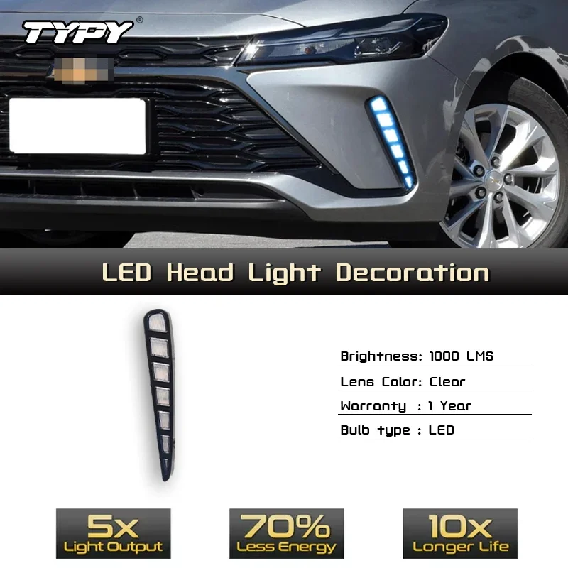 

TYPY Car LED Fog Lamp For Chevrolet Monza 2023 Car LED Daytime Running Light Dynamic Turn Signal Auto Accessories