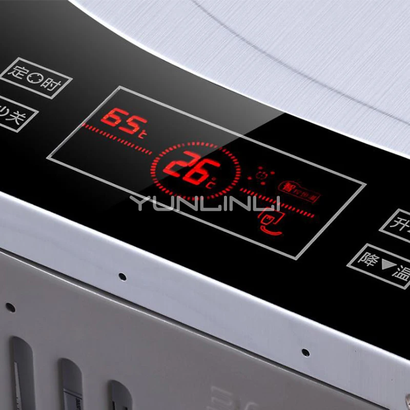 Aquecedor de água a gás doméstico, controle de toque inteligente, unidade de aquecimento de água a gás de calor rápido