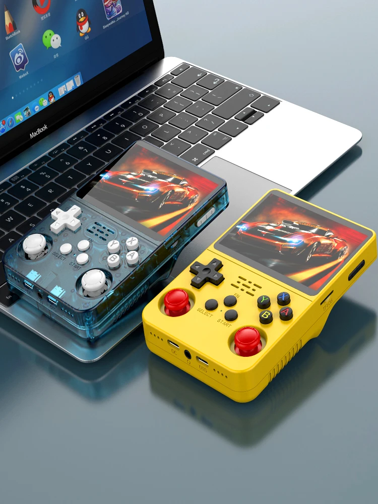 ARKOS Retro Handheld-Spielkonsole 3,5'' IPS, Linux Tragbarer Taschen-Player, 3D-Joysticks Konsole Kindergeschenk