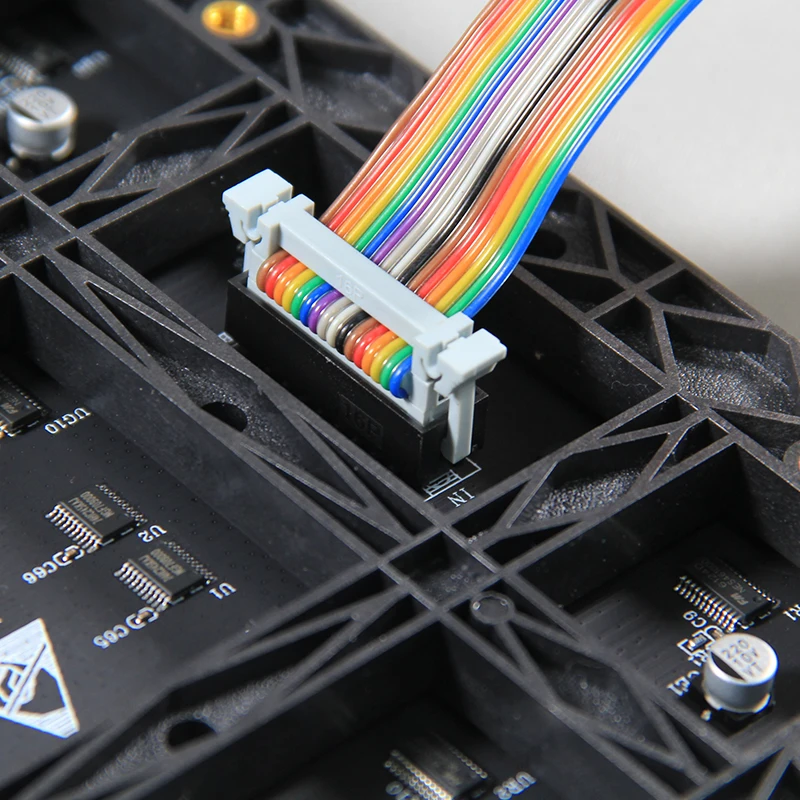10Pcs 15cm 4P Rainbow Ribbon Cable LED Display Connector Wire 4Pin Flat Extension Cord For LED Screen Module Connection