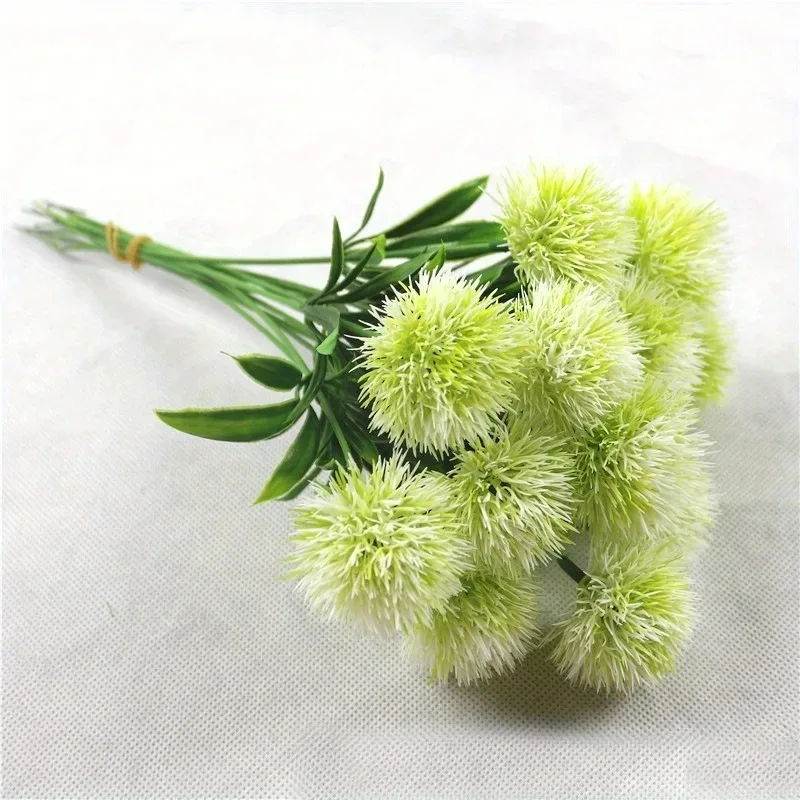 3/7Pcs Künstliche Blumenstrauß Löwenzahn Blumen Wohnzimmer Dekoration Outdoor Garten Blume Hochzeit Decor DIY Kranz Zubehör – Detail 8