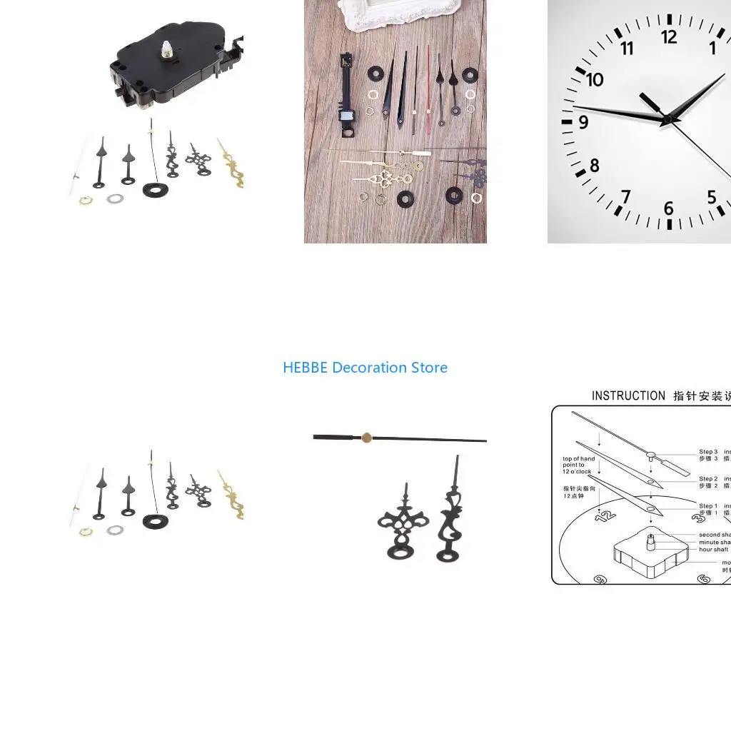 B0KC Silent Wall Pendulum Clock Movement Mechanism DIY Replacement Repair