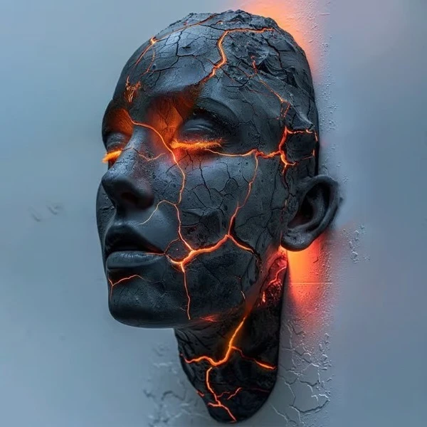 كسر الروح مصابيح الحائط الراتنج الحرف المنزل الفن الحلي