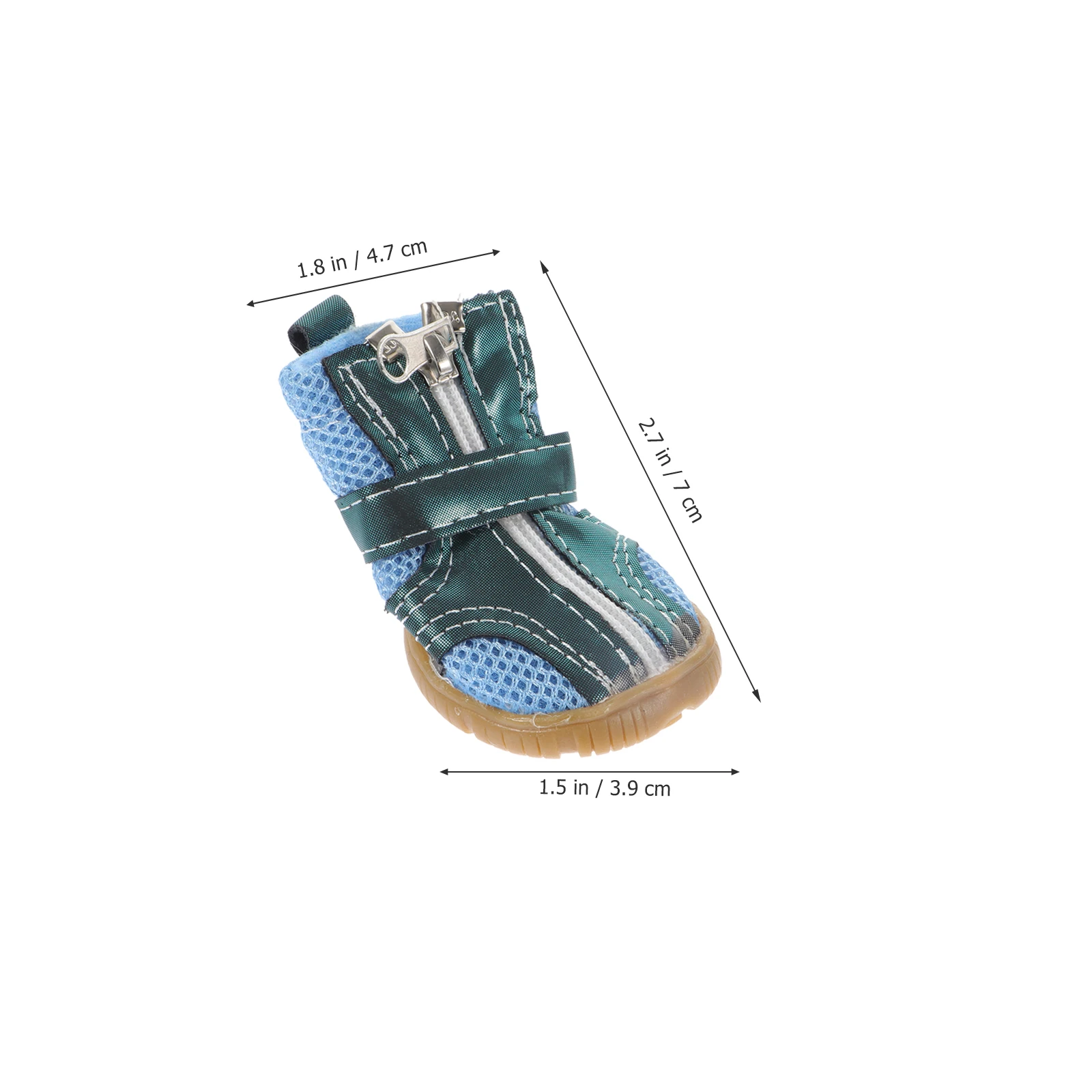 

4 Pcs Pet Anti-slip Beef Tendon Sole Dog Shoes Boots Outdoor Sports for Walking Blue