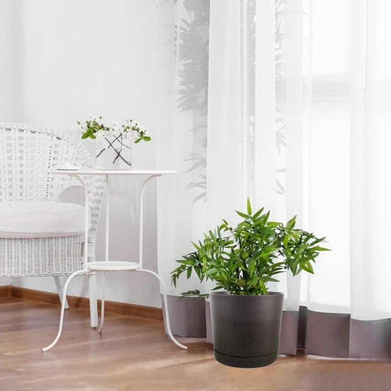 Entwässerungslöcher und kleine Töpfe, saftige Pflanzgefäße, dekorative Blumentöpfe für draußen, drinnen, Balkon, Terrasse, Gartendekoration, langlebig A