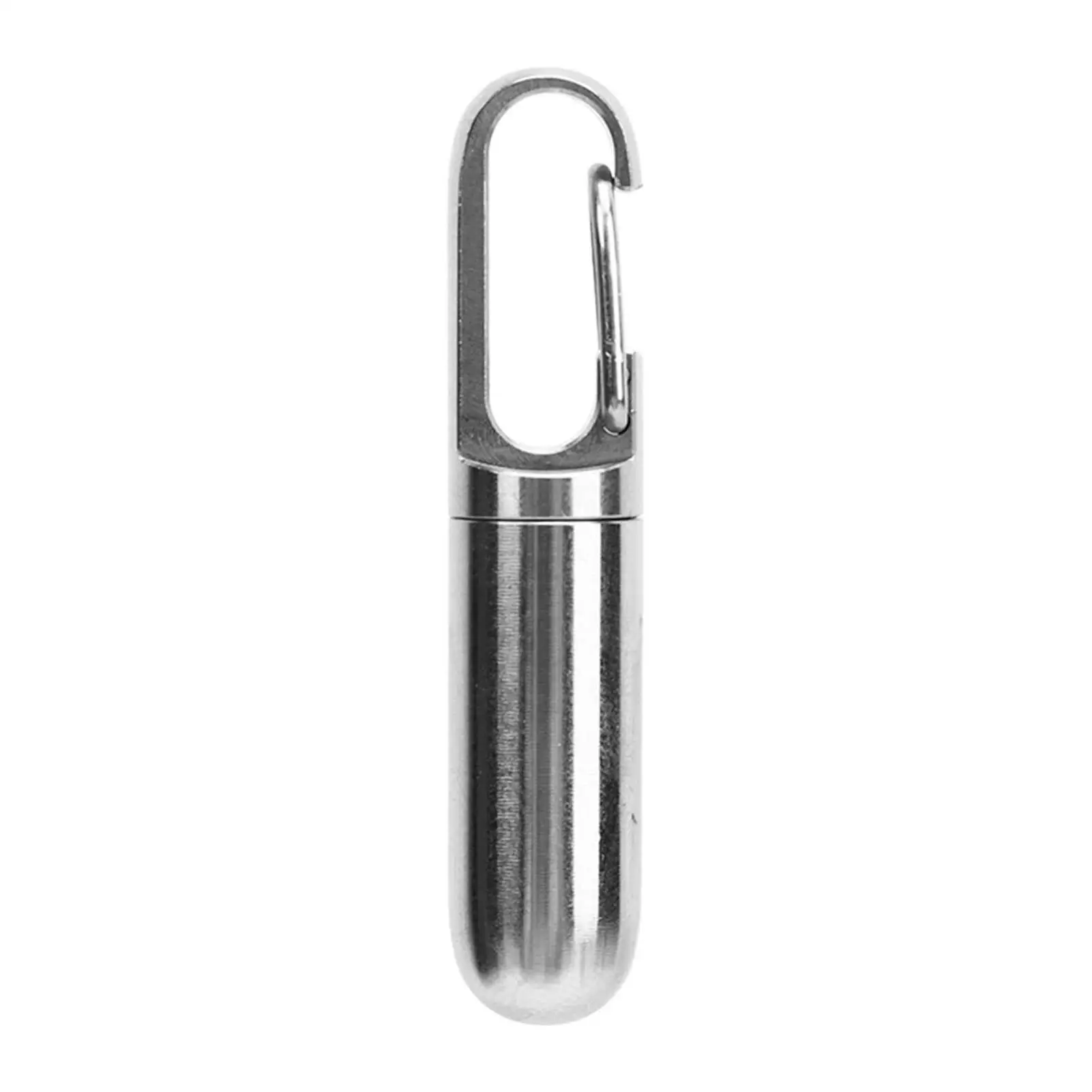 Portable Stainless Steel Vial - High Temperature Resistant, Waterproof Medicine Holder for travel , Easy Open & Hang