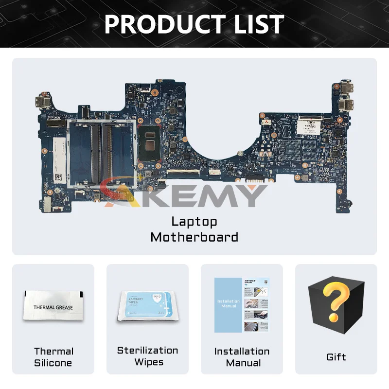 For HP Envy X360 15-BP 15M-BP011DX Notebook Motherboard 16882-1 UMA CPU I5-72 Tested OK