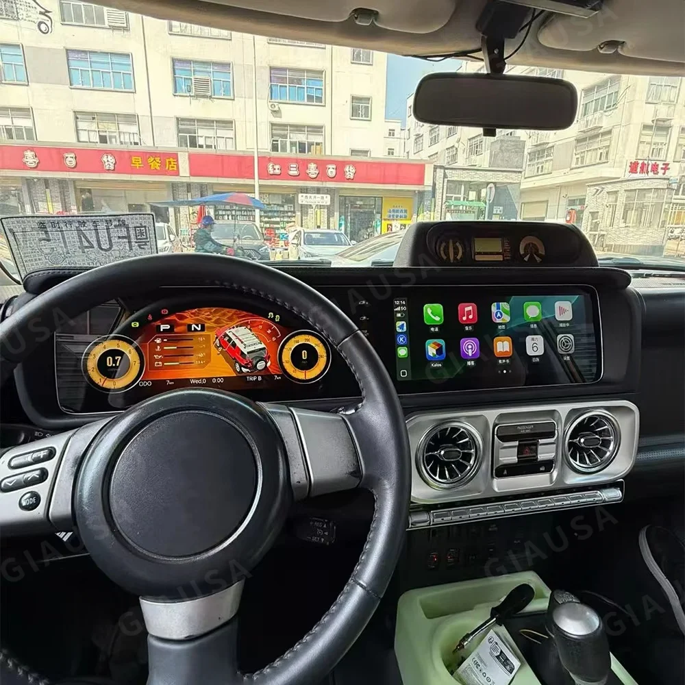 

Двухэкранный 12.3'' беспроводной CarPlay для Toyota Land Cruiser FJ 2007-2022, мультимедийный дисплей Android Auto, сенсорный экран, головное устройство, 360, 4G