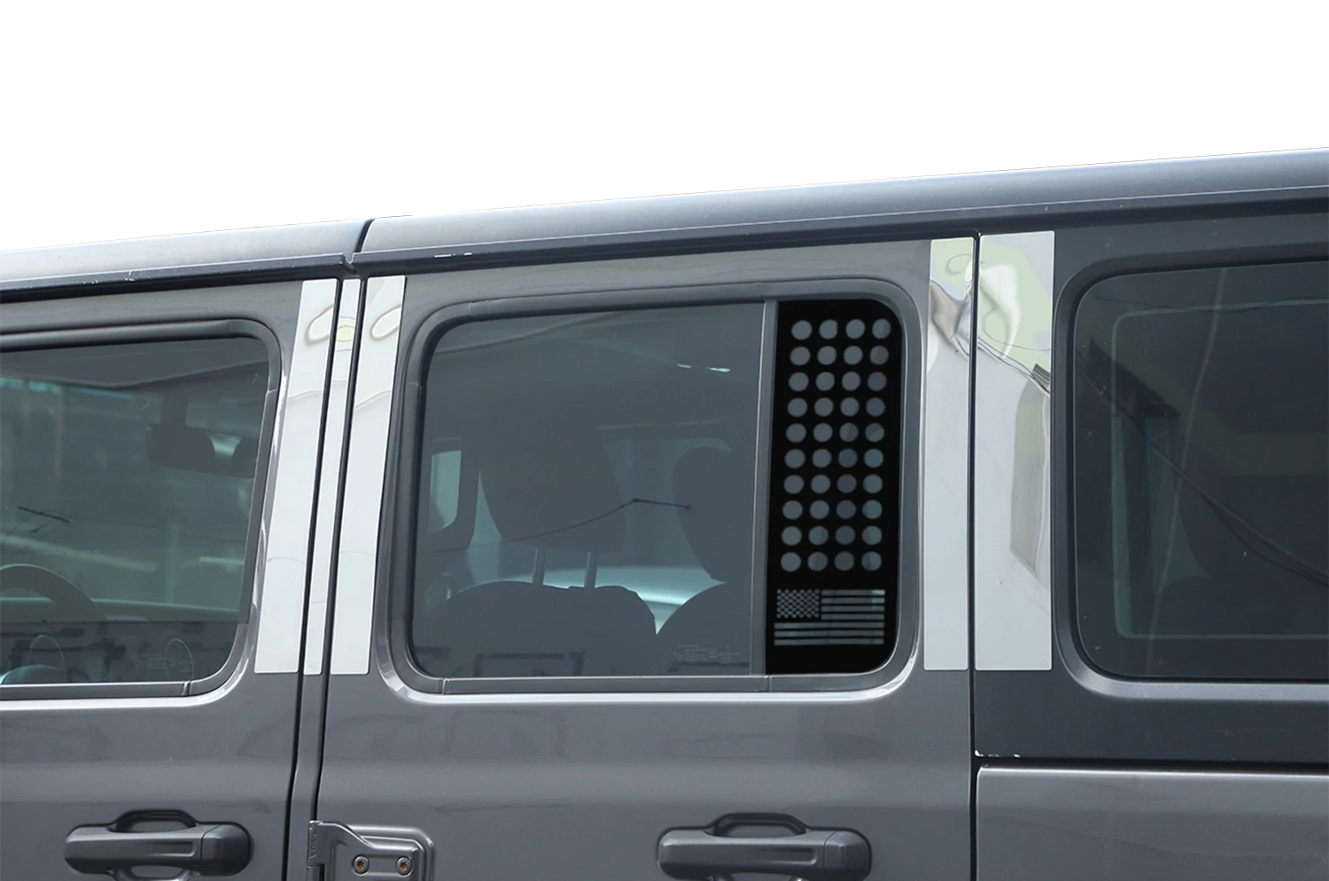 Car Rear Triangle Window Glass Panel Decoration Cover for Jeep Wrangler JL Gladiator JT 2018-2023 4-Doors Exterior Accessories view 4
