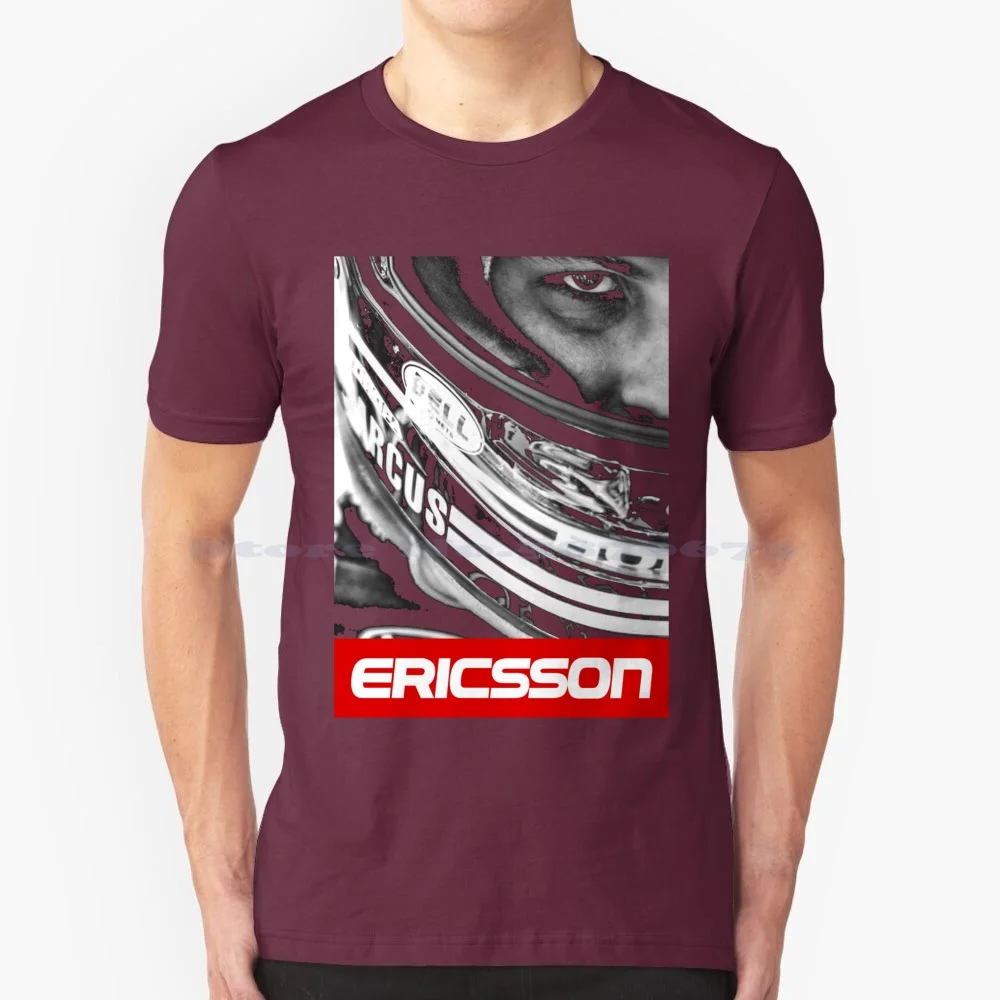 Marcus Ericsson T Shirt 100% Cotton Tee Marcus Ericsson Mark Sweden Swedish Race Racing Driver Nt Indy Cars Clean Caterham