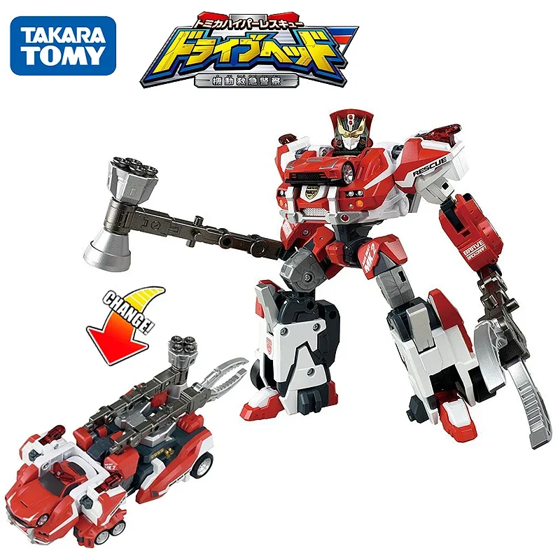 Original takara tomy Tomica Transformers Toys Robot Inferno Rescue Bots Anime Action Figure Toys for Children