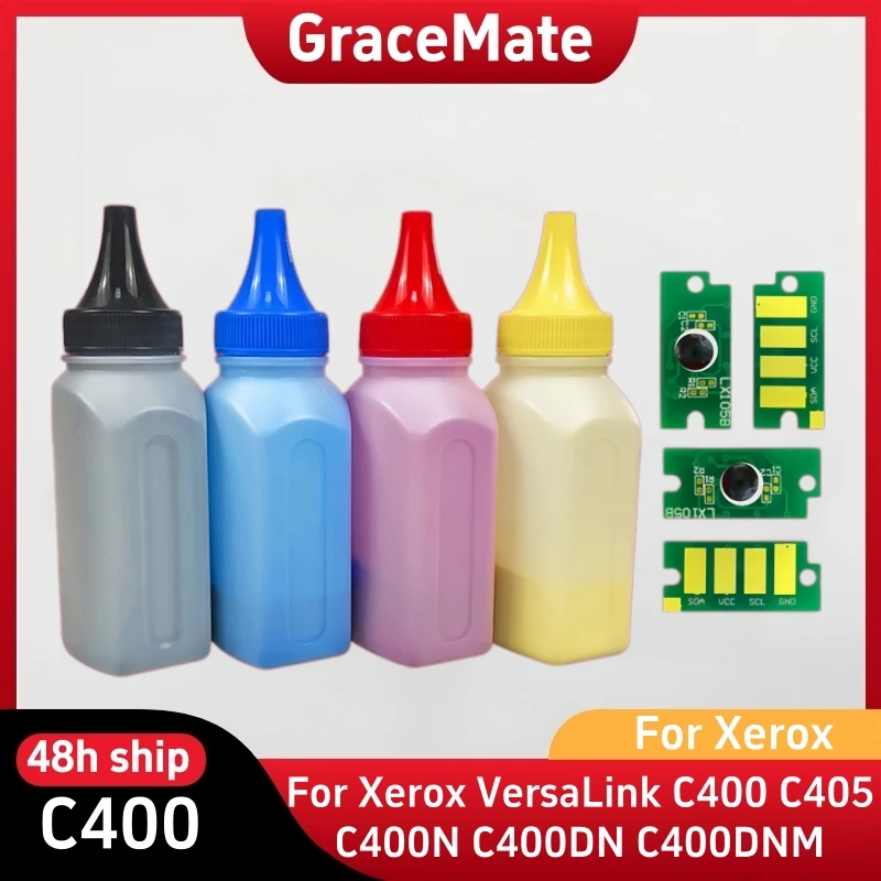 Toner Cartridge Powder Chip for Xerox VersaLink C400 C405 C400N C400DN C400DNM 106R03528 106R03530 106R03531 106R03529