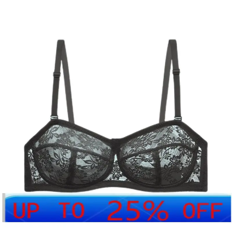 

LMM strapless underwear women's big breasts show small anti-sagging summer ultra-thin models without traces and invisible