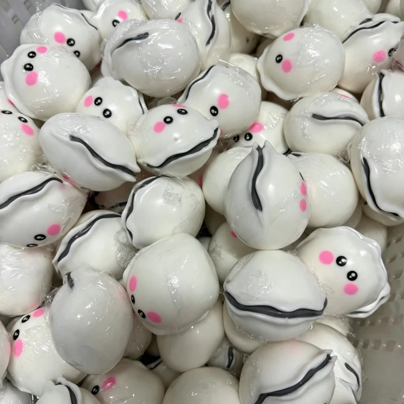 Handmade Crunchy Cute Oyster Squishy Fidget Toy Soft Simulation Food Shape Squeeze Sensory Toy Stress Relief Anti-Anxiety Toy ﻿ image 2