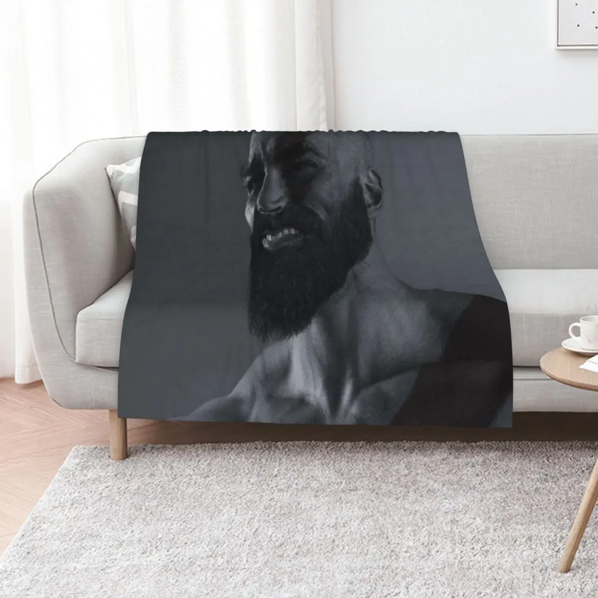 

KRATOS CHAD Throw Blanket Plaid on the sofa Plush Luxury Throw Thins Blankets