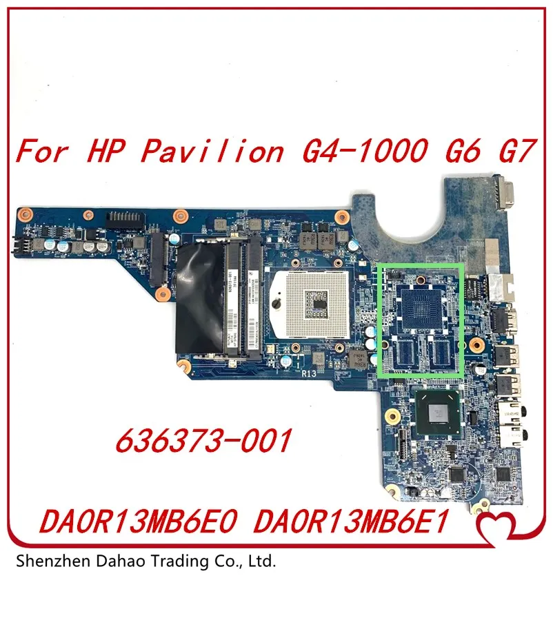 636373-001 636373-501 For HP Pavilion G4-1000 G6-1000 G7-1000   Motherboard DA0R13MB6E0 DA0R13MB6E1 HM65 DDR3 100% Tested