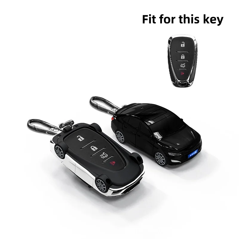 For Chevrolet Malibu Blazer Traverse Camaro Cruze Equinox Spark Trax Key Cover Car Model Key Protective Case Car Key Pack Buckle