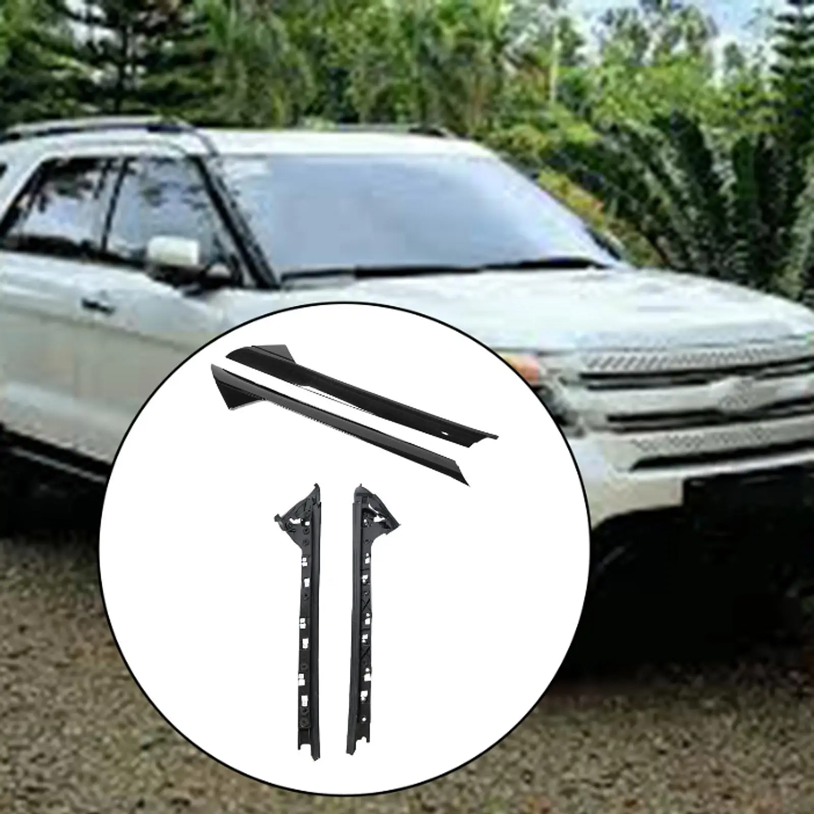 

Windshield Trim Molding Cover, Replacement, for Ford Explorer 2011-2019