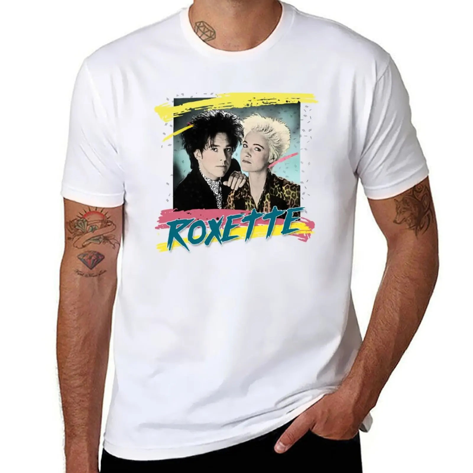 

Roxette T-Shirt black cotton t-shirt plain for man package t shirt man plain T-Shirt