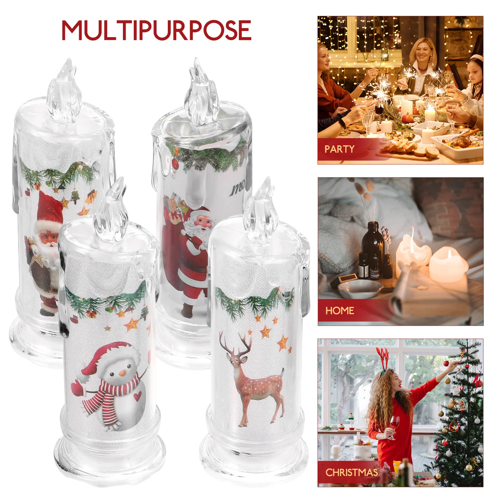 

Operated LED Electronic Holiday Indoor Decorations Christmas Centerpieces