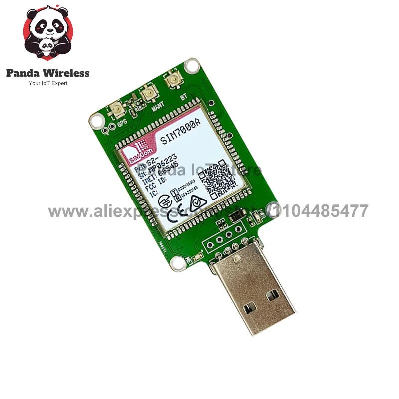 

SIMcom SIM7000A NBIOT CATM LPWA USB-ключ 1 шт. Cat-M: B2/B4/B12/B13 Cat-NB: B2/B4/B12/B13 LPWA+NBIOT+CATM+GPS