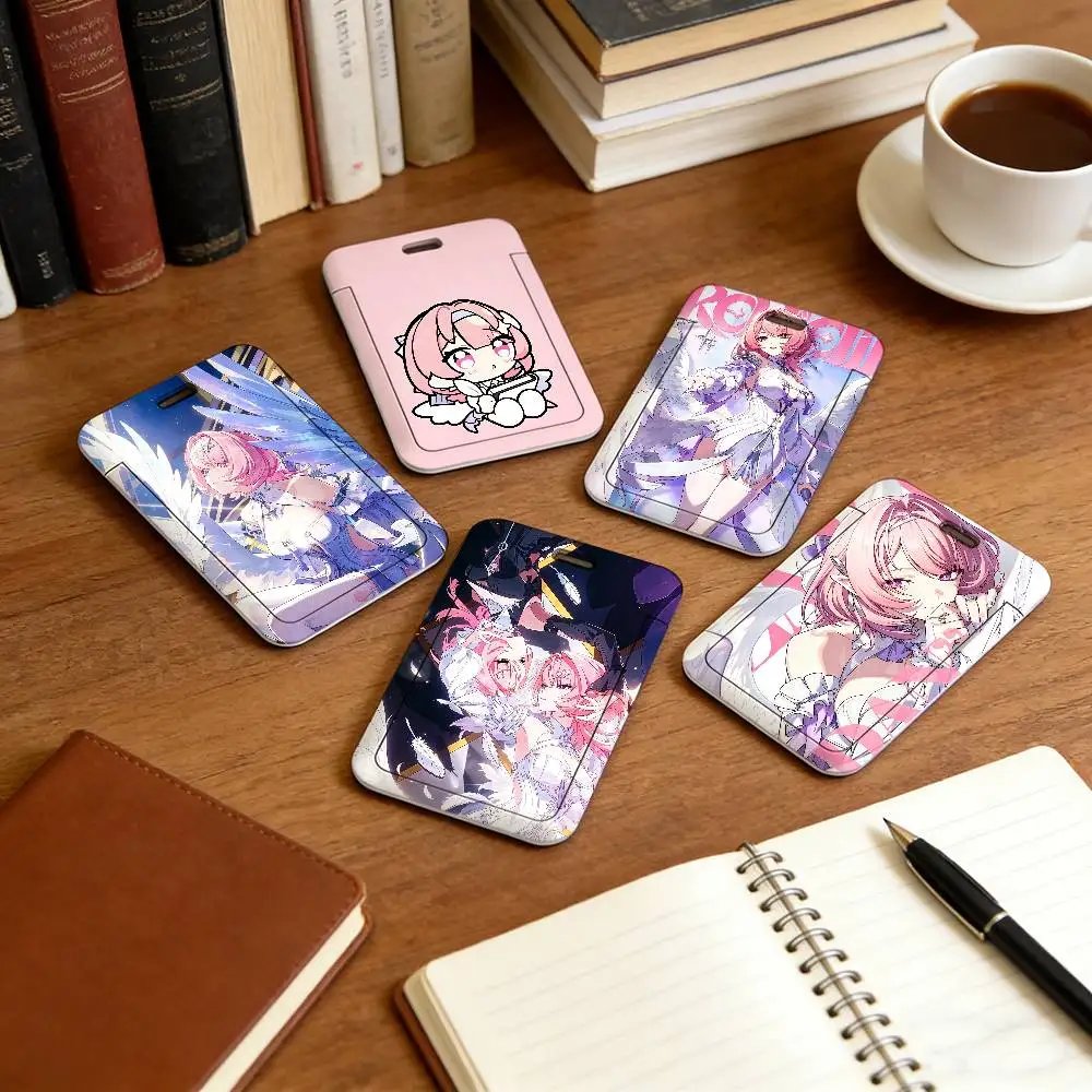 Remielle Dan Game Zenless Zone Zero Lanyard Pull Back Clip Holder and Card Holder Rotating Back ID Card Family Gift