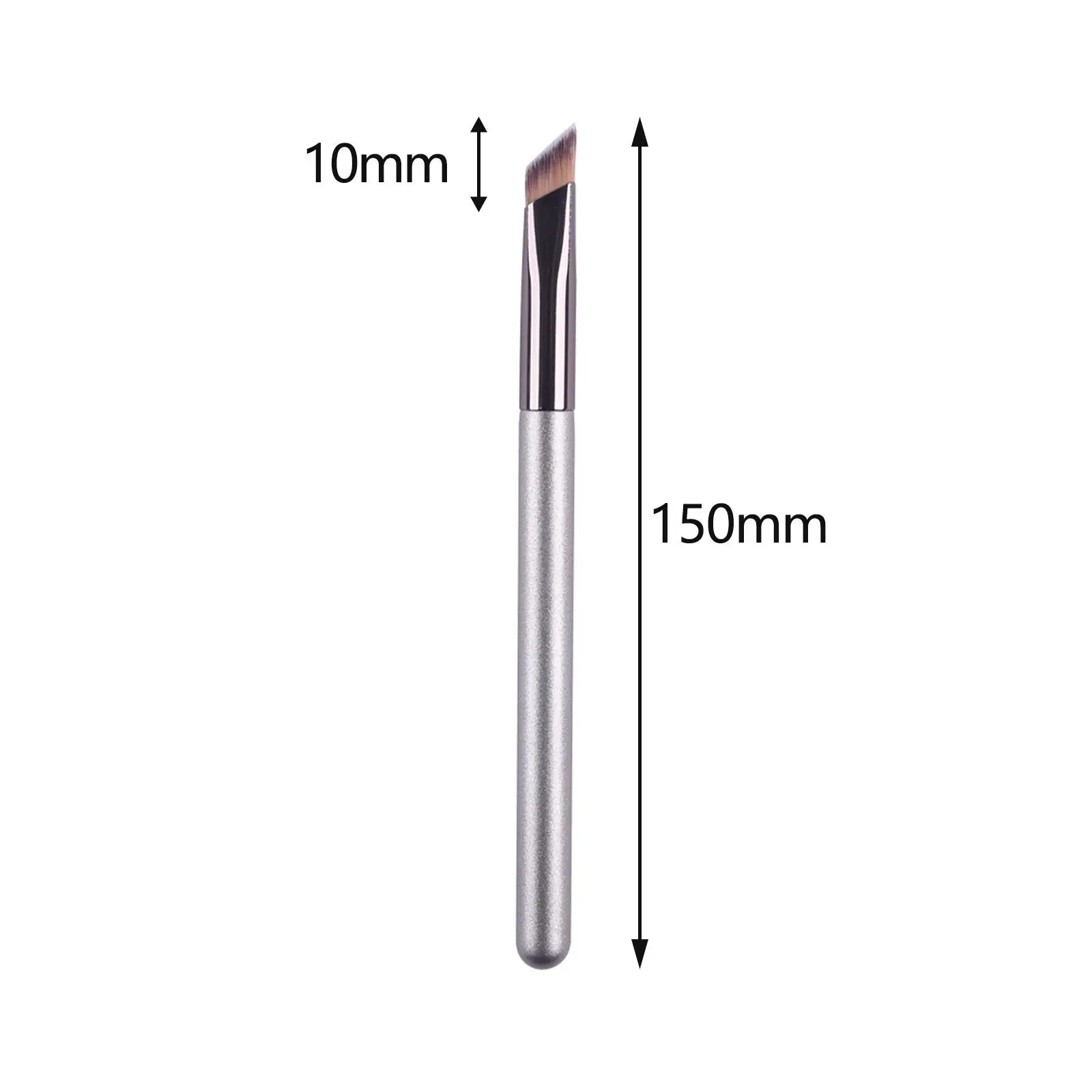 Pinceau de maquillage portable pour filles, brosse à sourcils, utilisation professionnelle en salon, 150mm de long