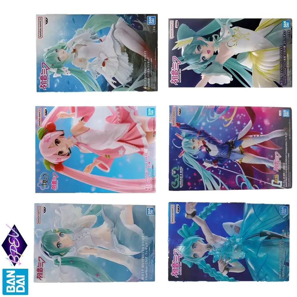 Original BANPRESTO EVOLVE Hatsune Miku Jellyfish Sakura Clearluxe Gundam Emeraldgem Miku Figurines d'action d'anime Modèle Figurine