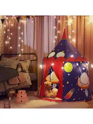 SONGMICS Prince Castle tenda da gioco per ragazzi. Casetta da gioco per interni/esterni, Teepee Pop-Up portatile con borsa per il trasporto. Certificato EN71