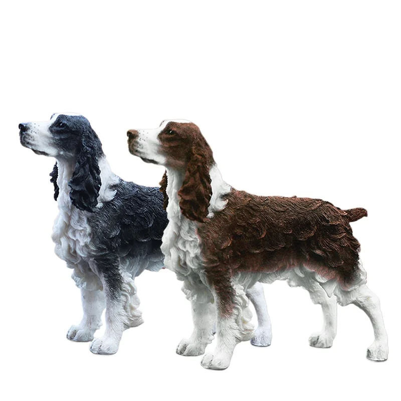Springer Hound Dog Model Simulation Animal Car Ornament Decorative Troop