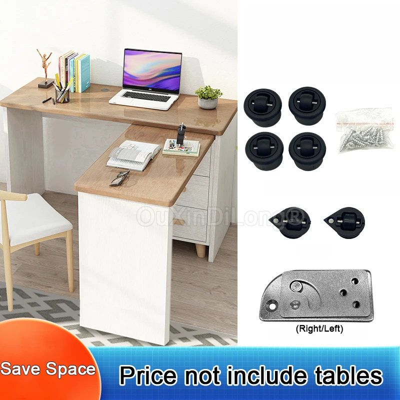 

1PCS 90° Rotating Desk Stowable Furniture Hardware Home Multifunctional Folding Table Connect Hinge Save Space Desk Shaft GF1314