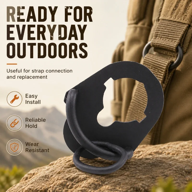 Portable Outdoor Hardware Accessory Alloy Quick‑Release Hanging Loop Stable Connection Multi‑Color Selectable Buckle