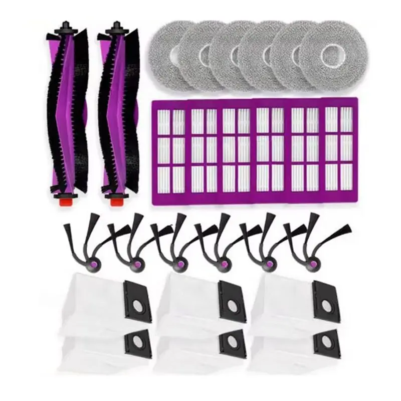 

【GRATEFUL】Vacuum Cleaner Spare Replacement Parts 26PCS For Eureka J15 Max Ultra- Main Brush, Side Brush, Hepa Filter, Mop Cloth,