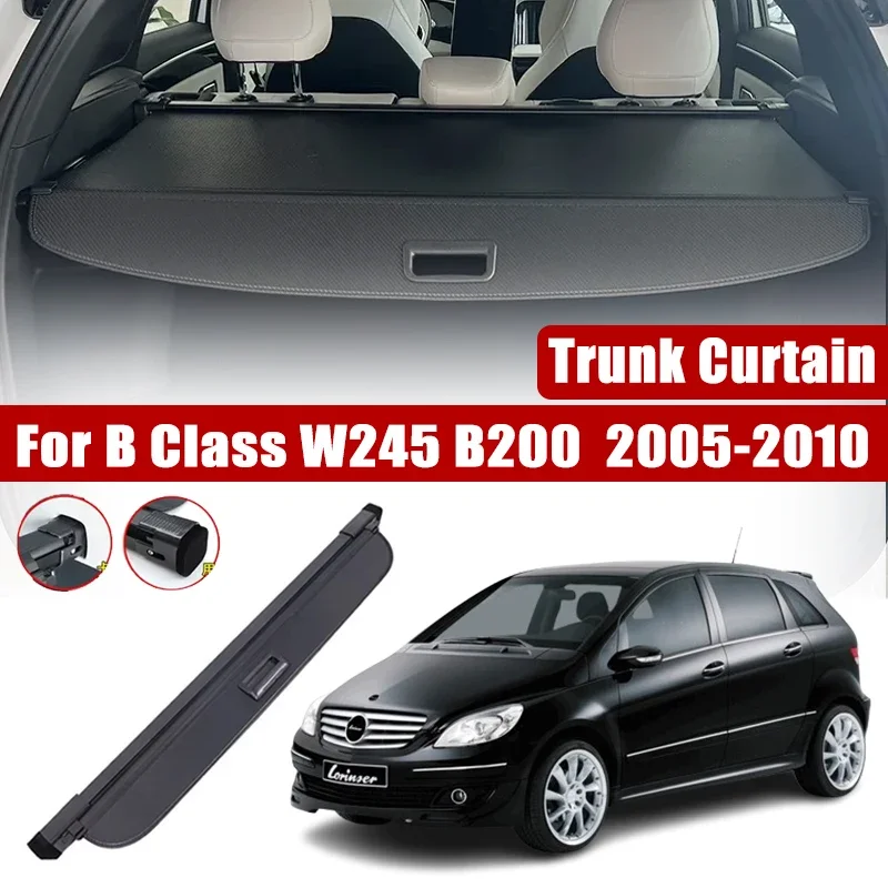 for Mercedes Benz B Class W245 B200 Accessories 2005~2010 Car Trunk Curtain Cover Trunk Storage Partition Privacy Interior Parts