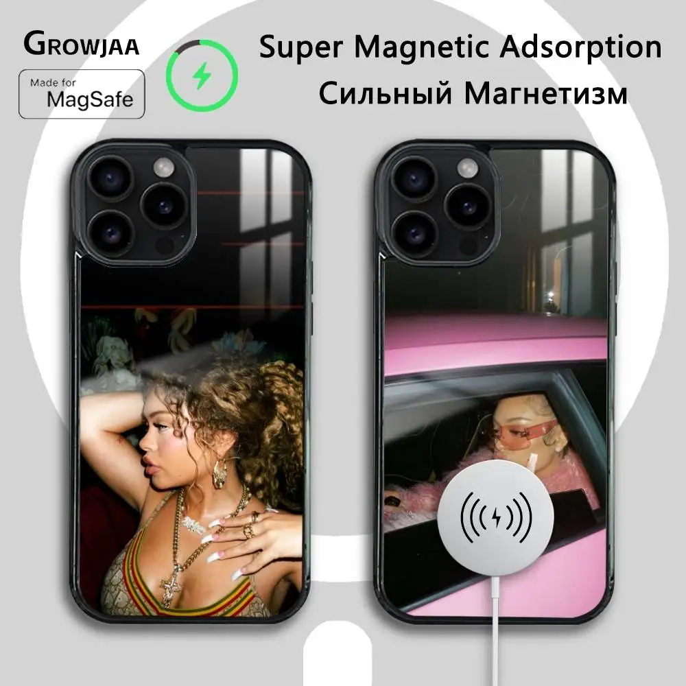 L-Lattos Singer حافظة هاتف عصرية لهاتف آيفون 17 16 15 14 13 12 11 Pro Max Plus Mini Magsafe مرآة لاسلكية مغناطيسية Funda