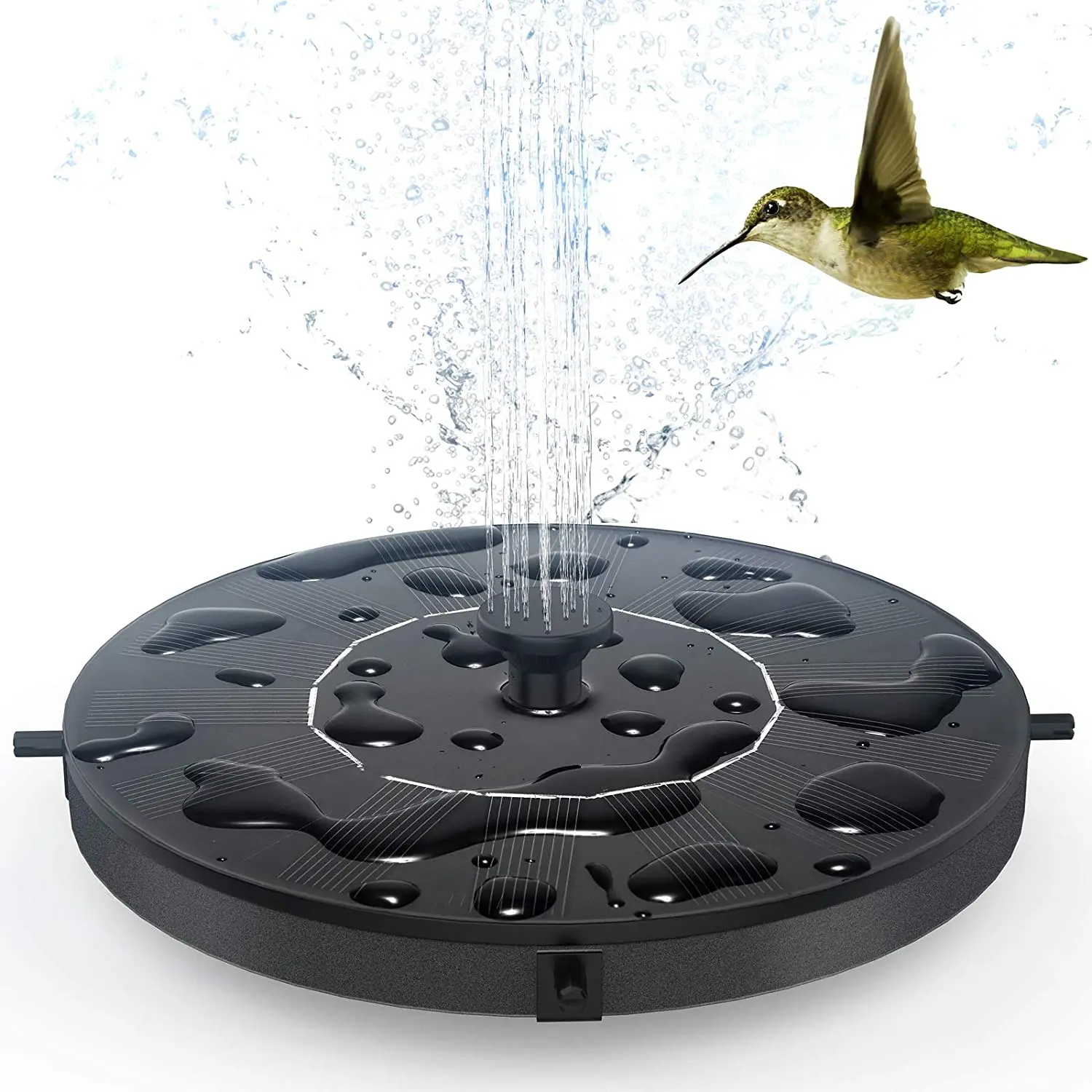 Solar Fountain Floating Solar Powered Water Fountain Pump for Bird Bath Garden Pond Pool Outdoor 1W