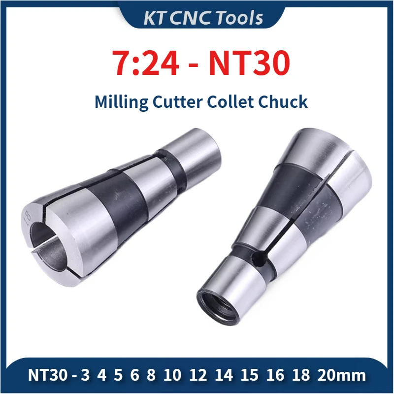 

7:24-30 Tapper Collet Spring Collet chuck Milling chucks M12 Thread Spec 3 4 5 6 8 10 12 14 16 18 20mm For CNC milling machine
