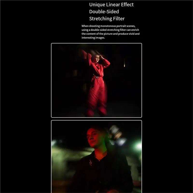 67MM Special Effects Filter Dual Stretch Trailing Tilt-Shift Function For Long Exposure Ghosting Effect
