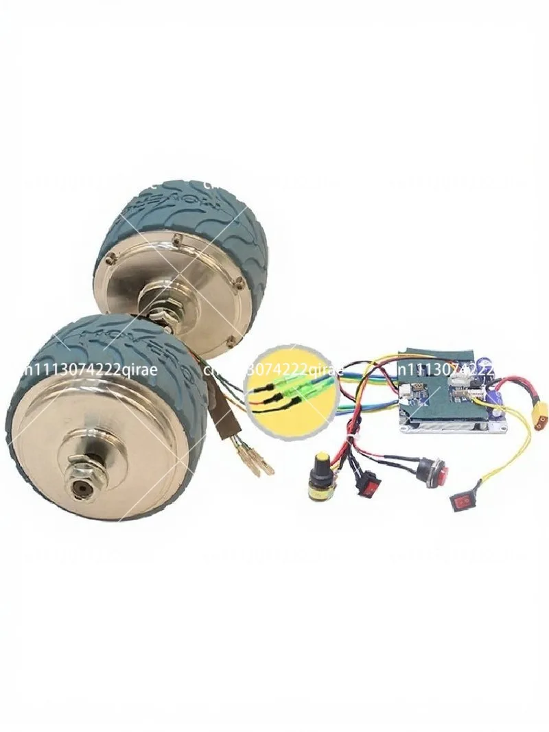 4 inch toothed reduction brushless motor 116 arc pattern DC motor wheel hub low speed large torque rail push food cart