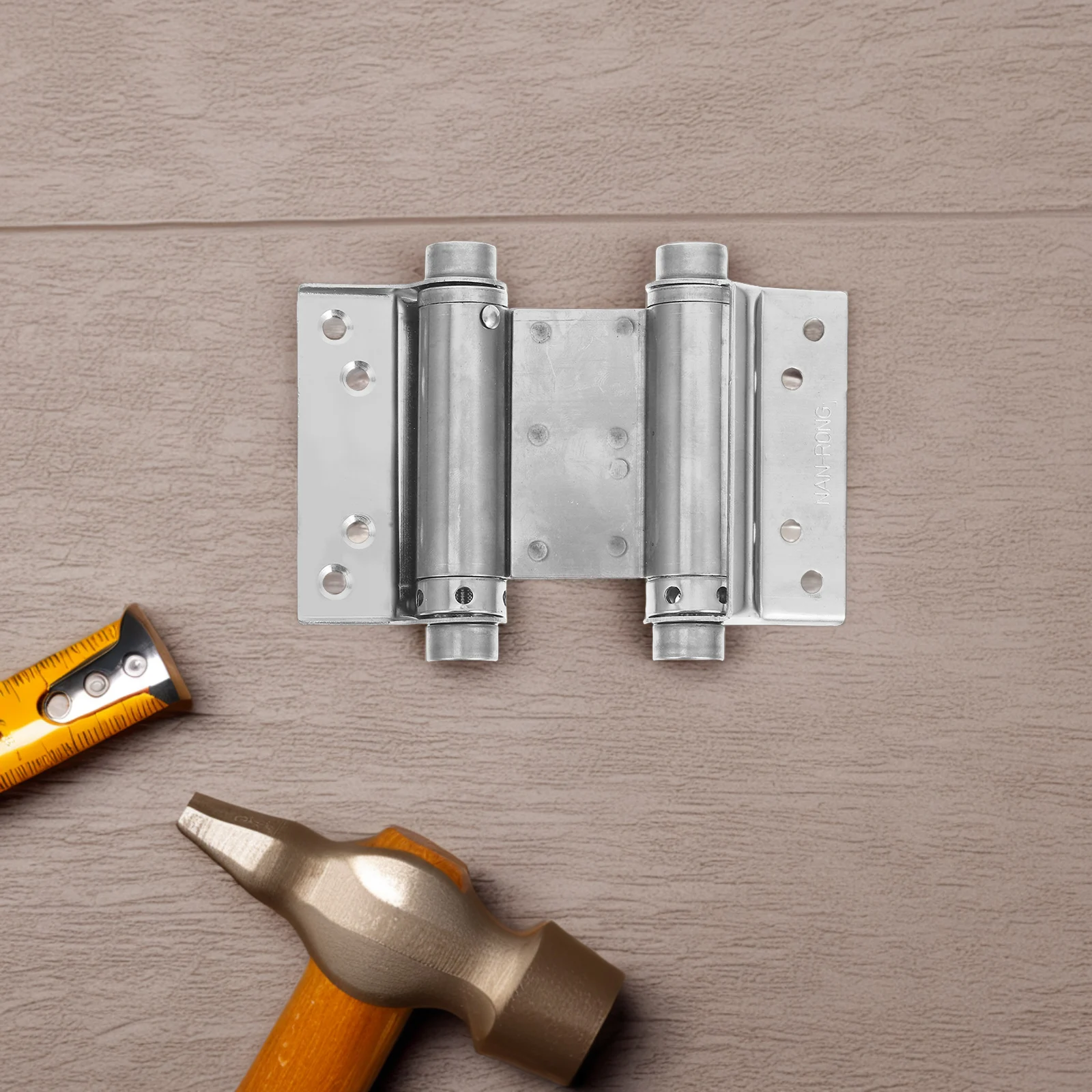 

4pcs Automatic Closing Hinge 3 Inch Double Spring Stainless Steel Door Cabinet Gate Adjustable Angle Furniture Hinges