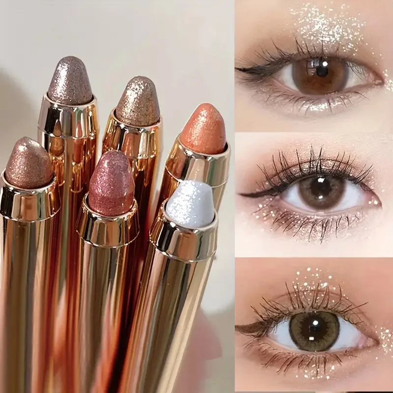 

Double-sided Eyeshadow Stick - Highlighter & Brightening Pen with Pearly Glitter & Matte Finish delineador de ojo a pruebadeagua