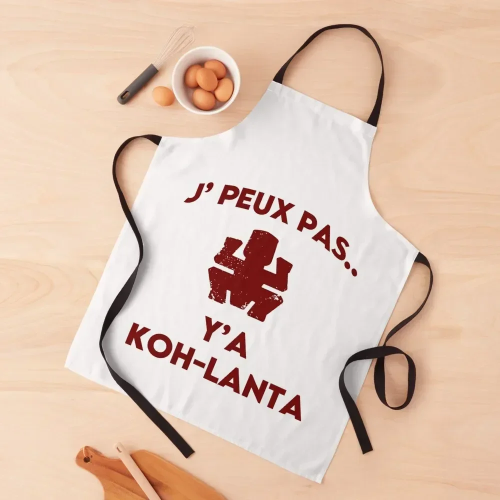 

J'peux pas, Y'a Koh-lanta Apron Costume Waiter Kids Apron