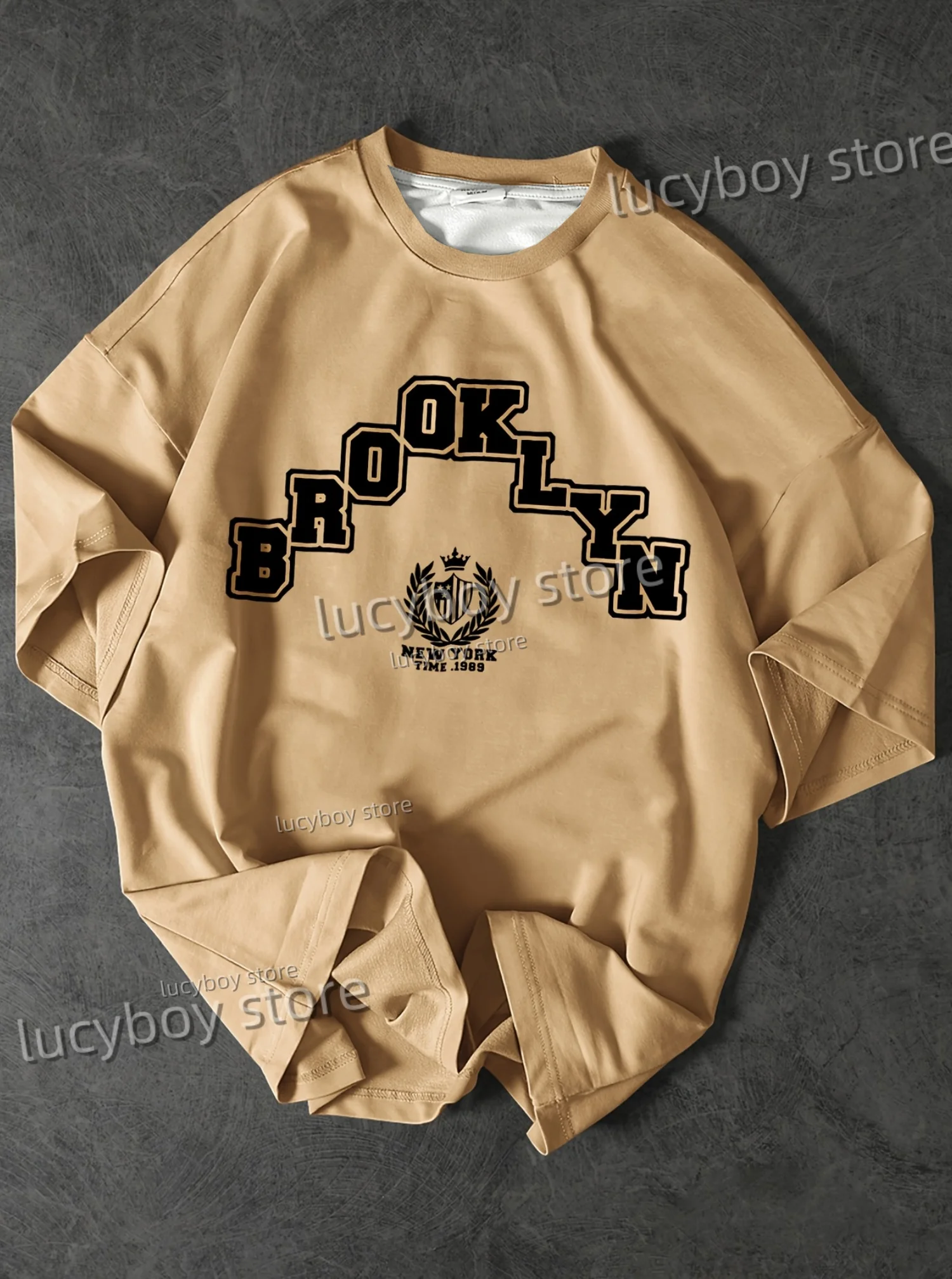 

Man Short Sleeve T Shirt Men BROOKLYN NEW YORK print O-Neck Sport jerseys Racing Football Tee Vintage Casual Tops Men Clothes