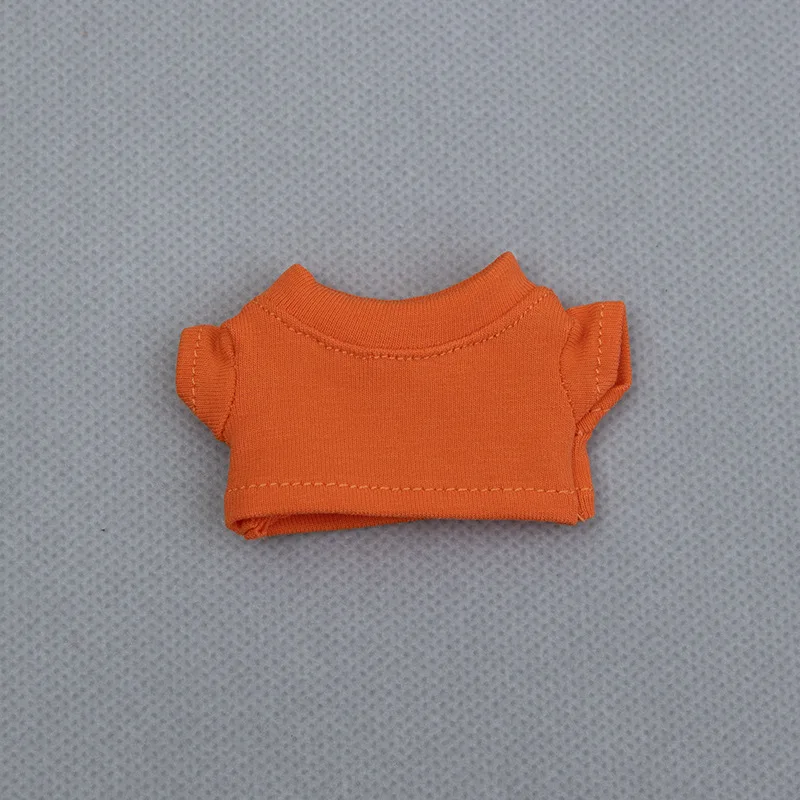Ubranka dla lalek Mini Labubu 4.0, 10 cm, koszulka w jednolitym kolorze dla Mini Labubu, 4. generacja.